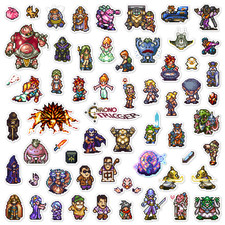 Chrono Trigger Stickers Super Nintendo SNES Pixel Art 60 Sticker Pack