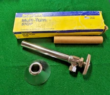 BrassCraft Multi-Turn  Stop Valve CS40B C  Sweat Angle Stop 1/2" Chrome