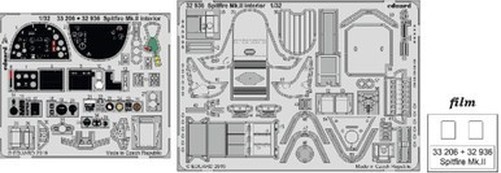 Eduard 32936 1/32 Spitfire Mk. II Interior for RMG (Pre-Painted)