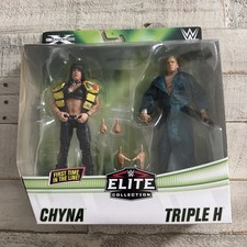 Mattel WWE Elite Triple H and Chyna Action Figure New in Box Sealed Unopened