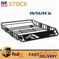 46''/54''/64'' Universal Roof Rack Basket 200 LBS Capacity Heavy Duty Rooftop