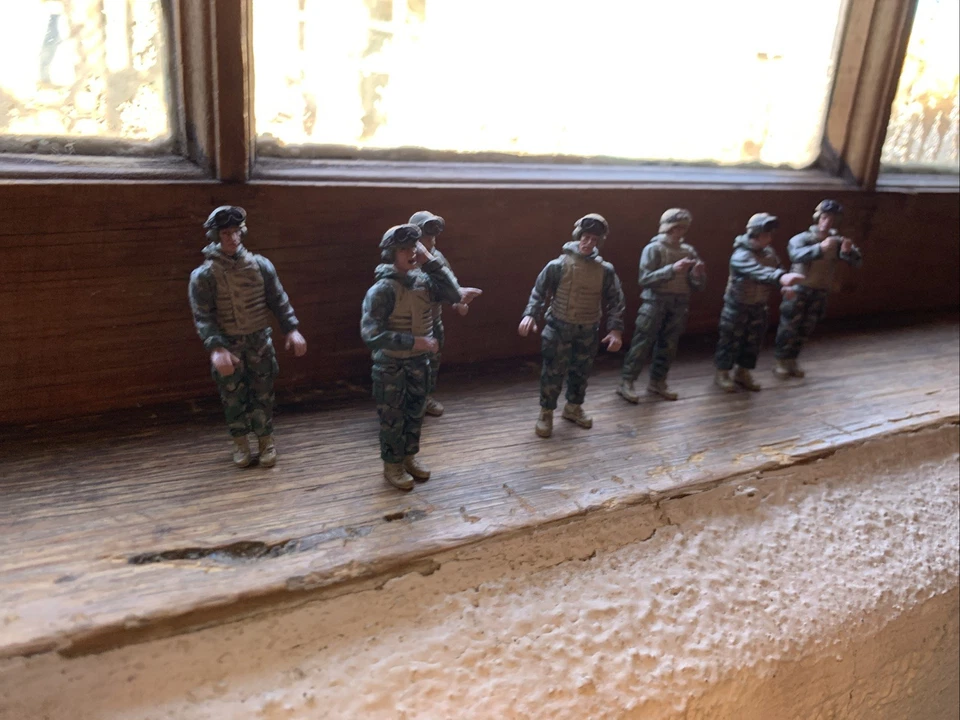 Raro 1:32 - Fuerzas del Valor EE. UU. Moderno Tanque Tripulación Lote 7 Chicos. Foto 2 de 4