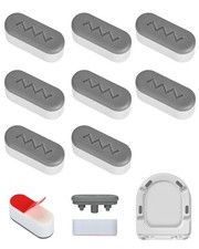 8 PCS Universal Toilet Seat Bumpers for Bidet,Toilet Lid Rubber Bumpers,Stron...