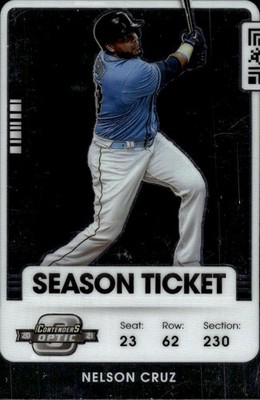 2021 Panini Contenders Optic #65 Nelson Cruz Tampa Bay Rays