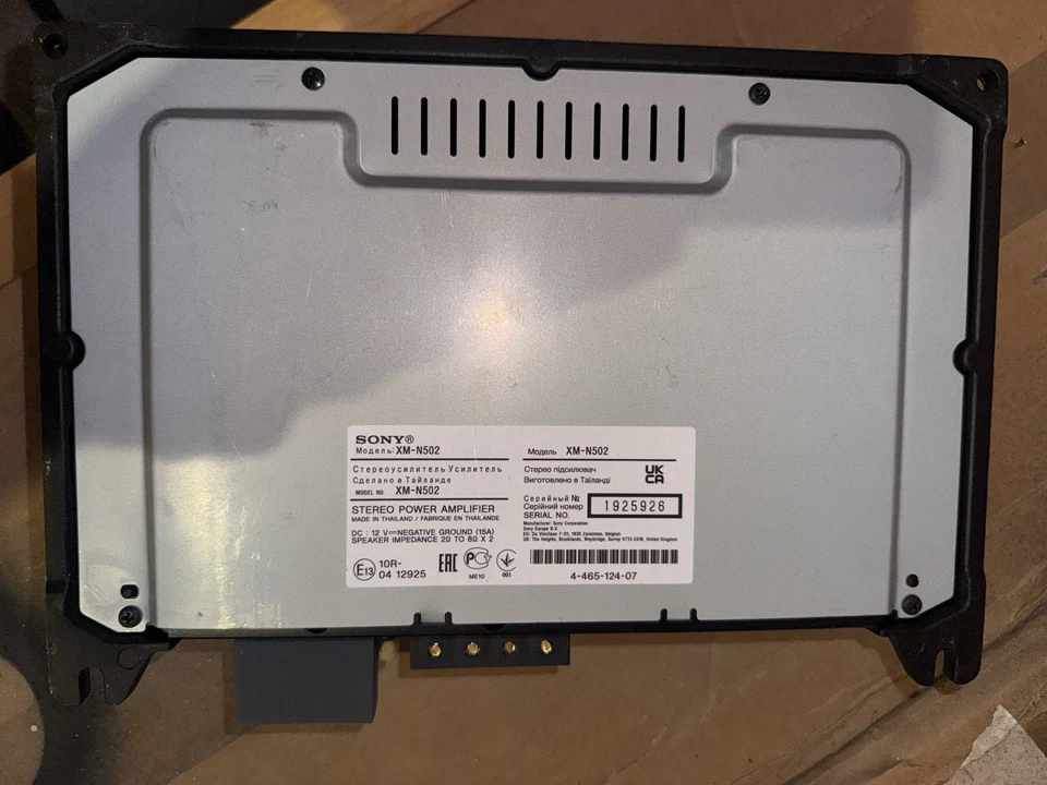 amplificatore Sony - Immagine 3 di 3