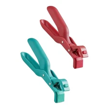 For Cooking 2 Pack Silicone Gripper Tongs for Hot Plates Bowls Pots Safe Handle