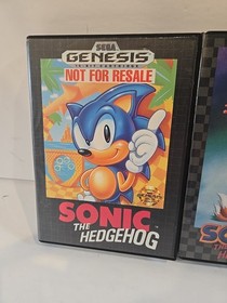 Sonic the Hedgehog 1 2 3 (Sega Genesis) CIB Game Bundle Lot Tested/Cleaned