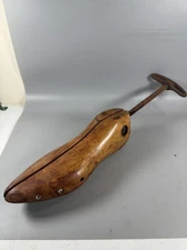 Antique Wooden Shoe Stretcher Boot Tree 8” GEO. STOUGHTON c.1900s