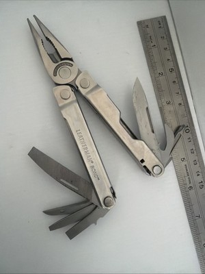 Leatherman Bond Stainless Steel Multi-Tool Set Pliers Knife W/ Sheath Used