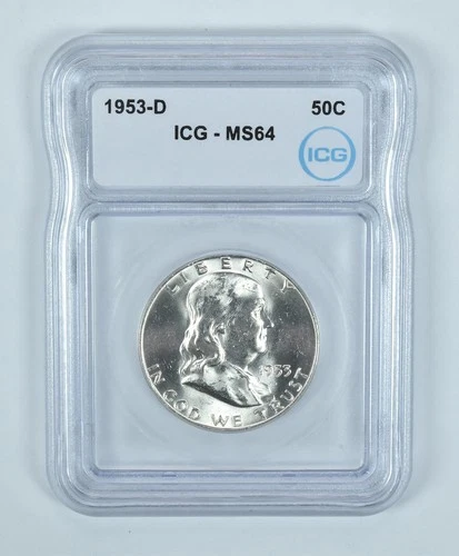 1953-D Franklin Half Dollar MS64 ICG *5219