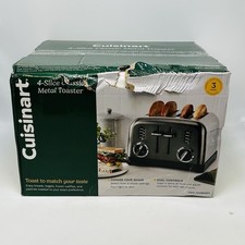 Cuisinart Toaster Black Stainless Steel 4 Slots - CPT-180BKSP1 *NEW DAMAGED BOX*