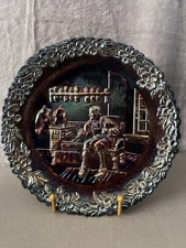 Fenton Carnival Glass American Craftsman Thomas Beard Plate #4 1973 Mint Cond.