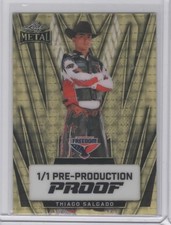 Marketplace image: 2024 Leaf Metal PBR Thiago Salgado 1/1 Proof Bull Riders PBR Superfractor