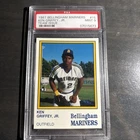 KEN GRIFFEY JR~1987 BELLINGHAM MARINERS TEAM ISSUE PSA-9 MINT ROOKIE RC CARD #15