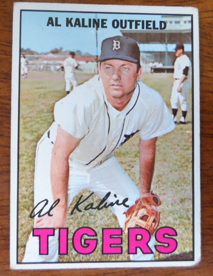 1967TOPPS BASEBALL #30 AL KALINE DETROIT TIGERS VG U-6216