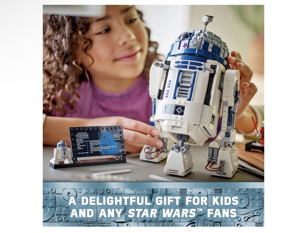 LEGO Star Wars R2-D2 Building Toy Set - Play or Display Star Wars Toy for Boys