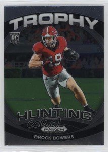 2024 Panini Prizm Draft Picks Trophy Hunting Brock Bowers #TH-BBS Rookie RC