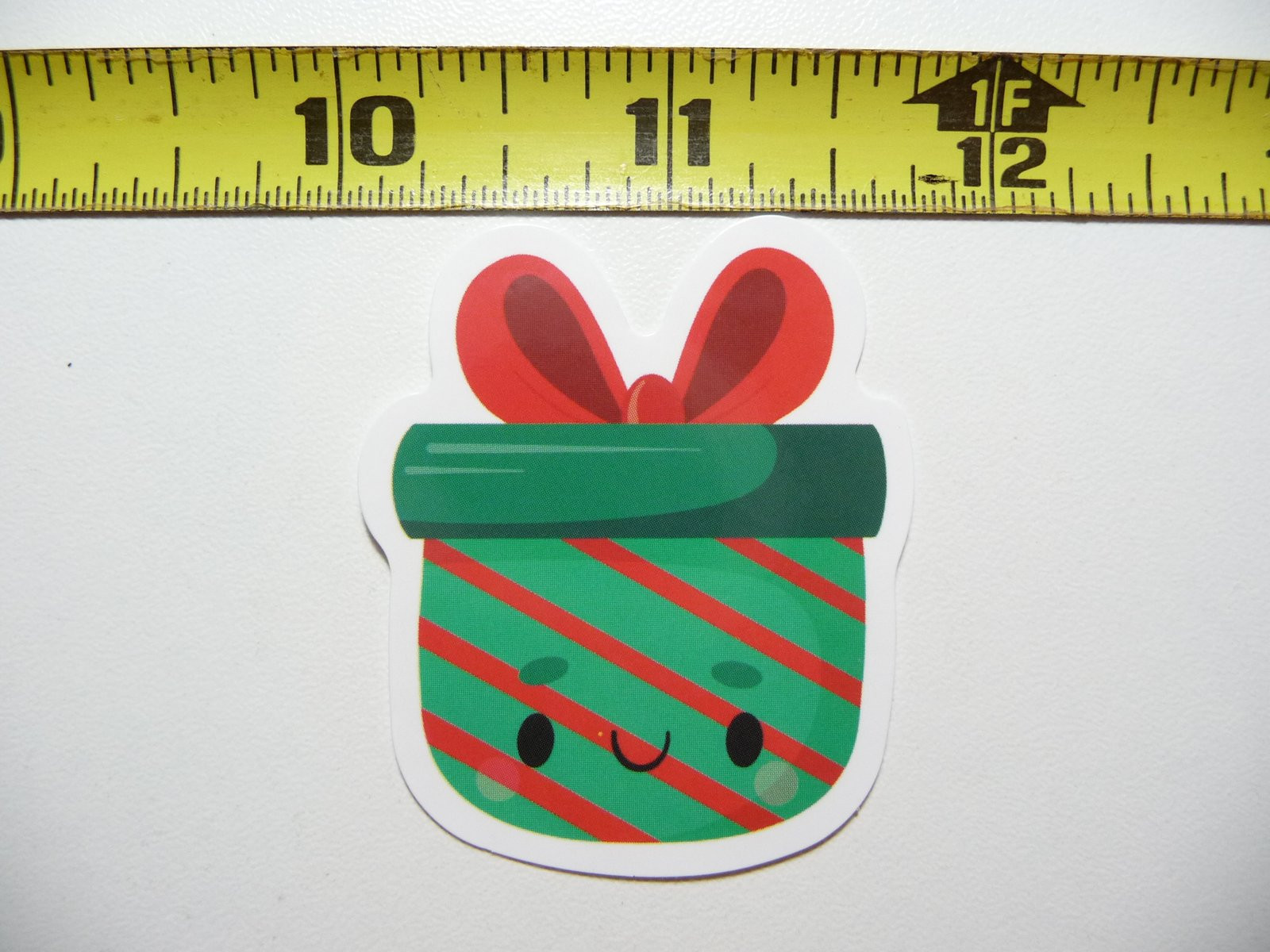 Christmas Basket Sticker Decal for Winter Holidays, Cute Christian Design