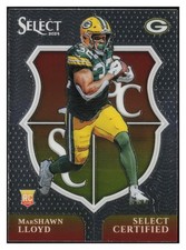 MarShawn Lloyd 2024 Select Certified Rookie #23 Green Bay Packers *304
