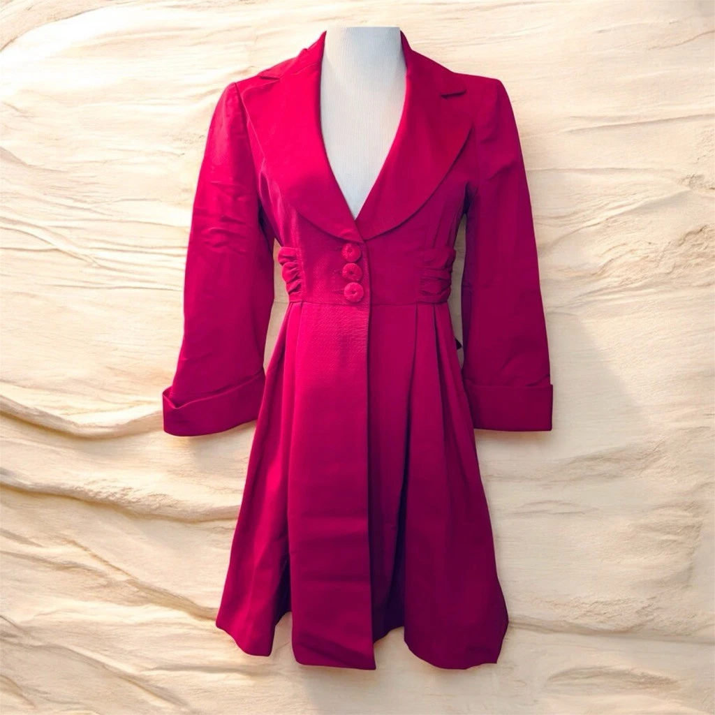 Veste Nanette Lepore 'Kentucky Derby' Avec Nœud Dos - Taille US 2, Noire, Neuf Avec étiquettes