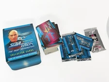 Many Vintage 1990s Star Trek The Next Generation Cards STNG