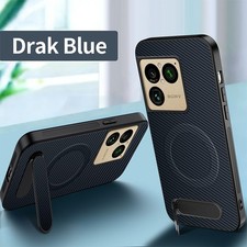 Hybrid Carbon Fiber Pattern Phone Case KickStand Cover For Sony Xperia 1 VIII