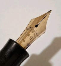 penna celluloide Fendograph cherry celluloid Fountain Pen Vintage Nib 14k Gold 