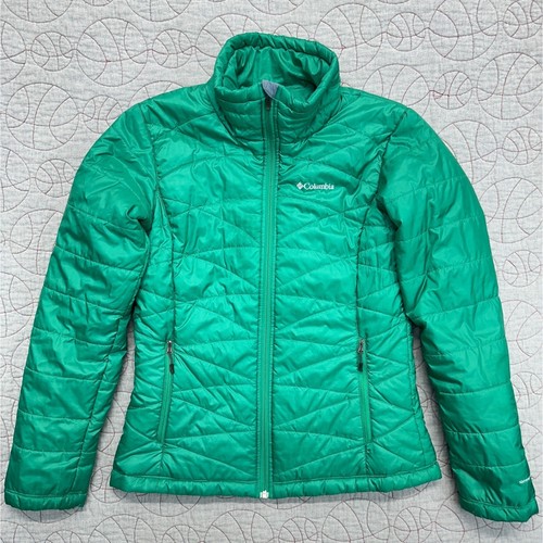 Columbia Mighty Lite Jacket Green Omni-Heat Puffer / Women's Medium
