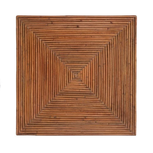 Butler Specialty Company Marikit 13"W Square Wood and Arorog Side Table-Brown - Picture 5 of 5