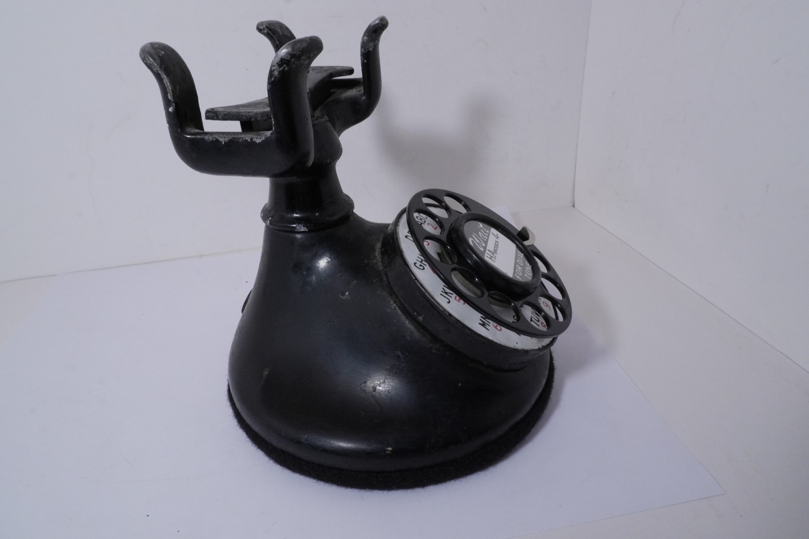 A NiceAntique Western Electric 102 Cradle Phone w/E1 & Sold AS IS & Untested