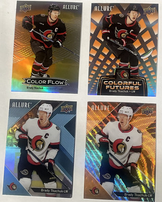 24/25 Allure-4 Card Lot-C/W Colorful Futures Orange-BRADY TKACHUK -See Pics