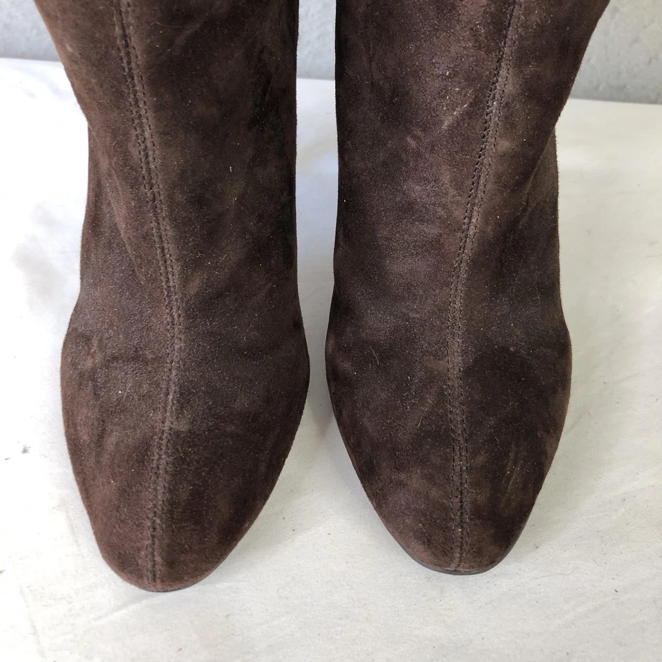 Botas Colin Stuart para mujer talla 8B gamuza sobre la rodilla zapatos de tacón alto Foto 2 de 4