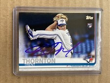 Signed 2019 Topps Toronto Blue Jays Trent Thornton Autographed Mariners Auto