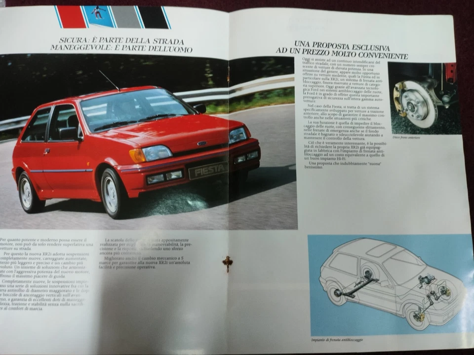 Brochure Depliant Ford FIESTA XR2J Italiano 12 pagine - Immagine 4 di 4