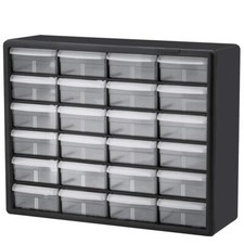 Akro-Mils 10724 24-Drawer Plastic Drawer Storage Cabinet for Garage