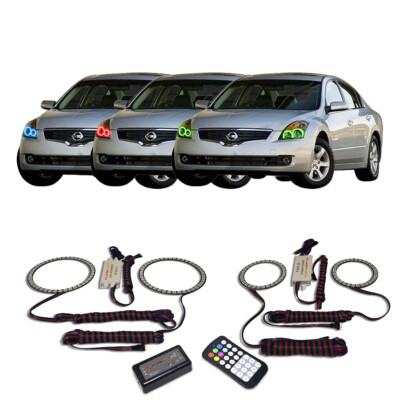 RGB Multi Color Angel Eye Headlight Halo kit for Nissan Altima 10-12