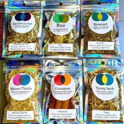 1/2oz Natural Bulk Herb Bags A - Z Organic & Wildcrafted Apothecary Herbs