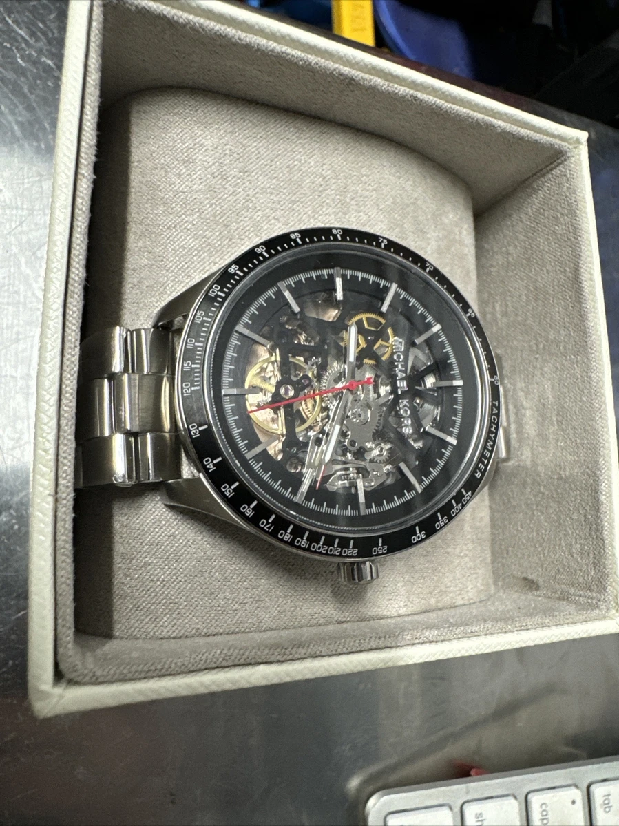 Michael Kors Skeleton AUTOMATIC Watch Merrick MK9037 Automatic 