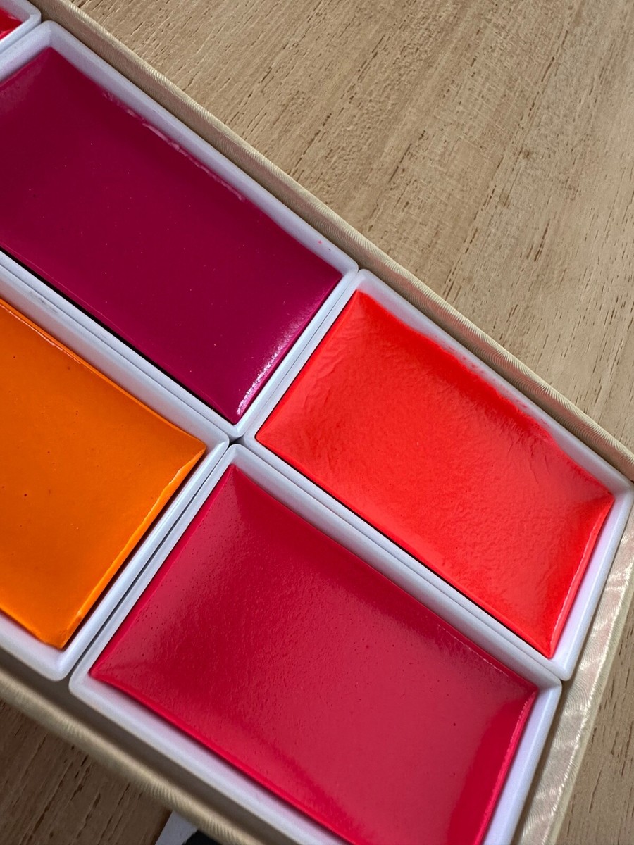 Kissho Gansai Tambi Japanese Watercolor Paint Set 6 Colors Accent