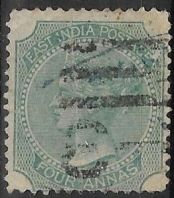 GB 1866 Ostindien Kolonien Königin Victoria 4 Jahre SGZ38