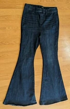Judy Blue Pull On Super Flare Jeans Blue JB88136 Stretchy - 13/31 (34" inseam)