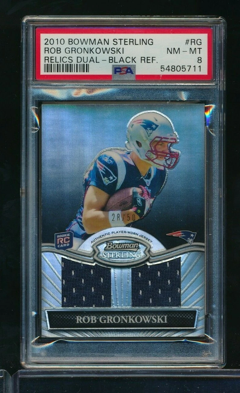 Rob Gronkowski Bowman Sterling Relics #RG Dual-Black Refractor