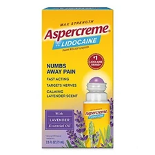 Aspercreme Essential Oils Lidocaine Pain Relief With Lavender Roll-On , 2.5 oz.