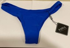 Zaful Forever Young Ocean Blue Bikini Bottom Size S 6 BRAND NEW WITH TAGS