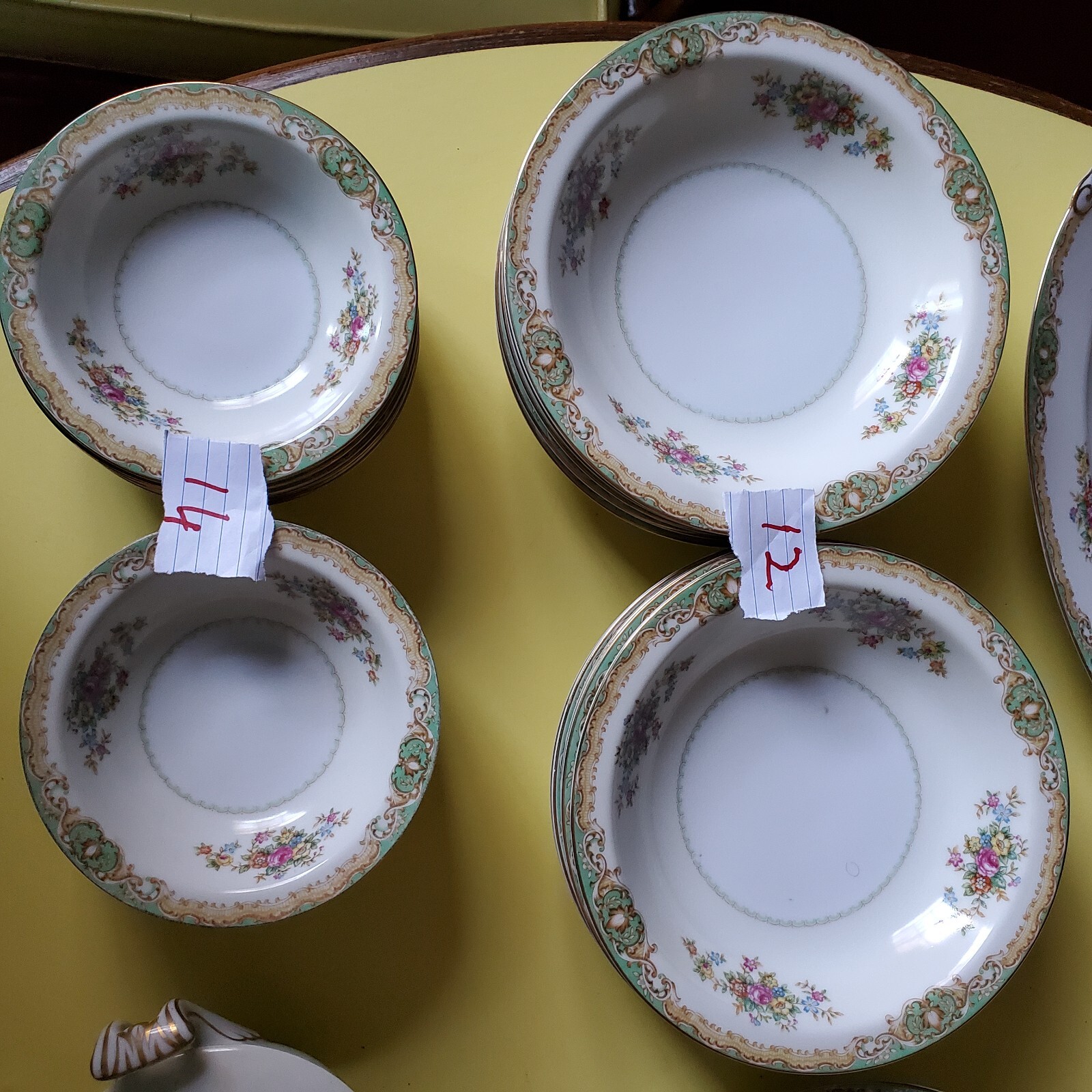 Vintage china set service for 12 and more at tea or dinner party eBay
