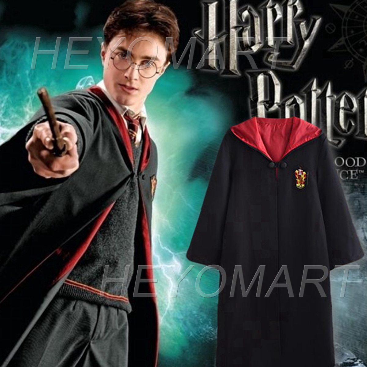 Von Wem Bekommt Harry Den Umhang Harry Potter Kostüm Robe Mantel Umhang Krawatte Gryffindor Slytherin