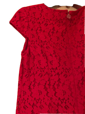 Tommy Hilfiger Women's Red Lace Summer Dress Cap Sleeve Very Cute Size 4. |  eBay