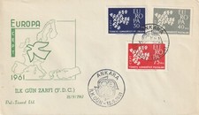 1961 Turkey FDC cover Europa CEPT