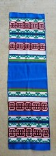 Vintage Baar  Beards Multicolor Rectangle Neck Scarf Polyester Japan 35.5"x10"