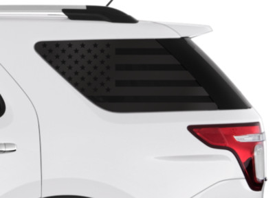 USA Flag Decals for Rear windows - Fits 2011-2019 Ford Explorer Sport FE2